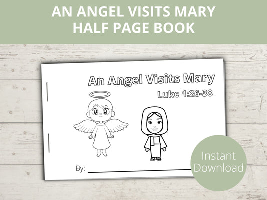 An Angel Visits Mary Half Page Book