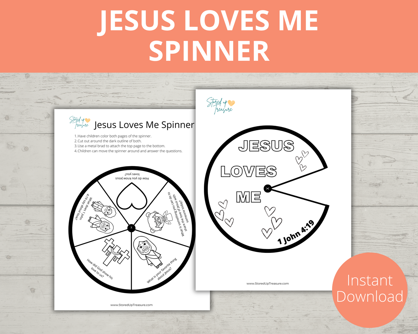 Jesus Loves Me Spinner