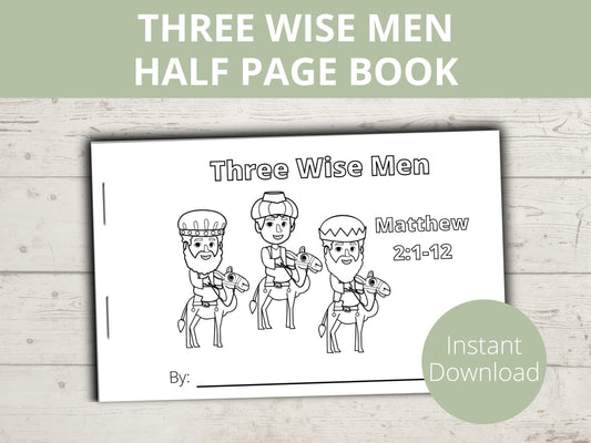 Three Wise Men Half Page Book