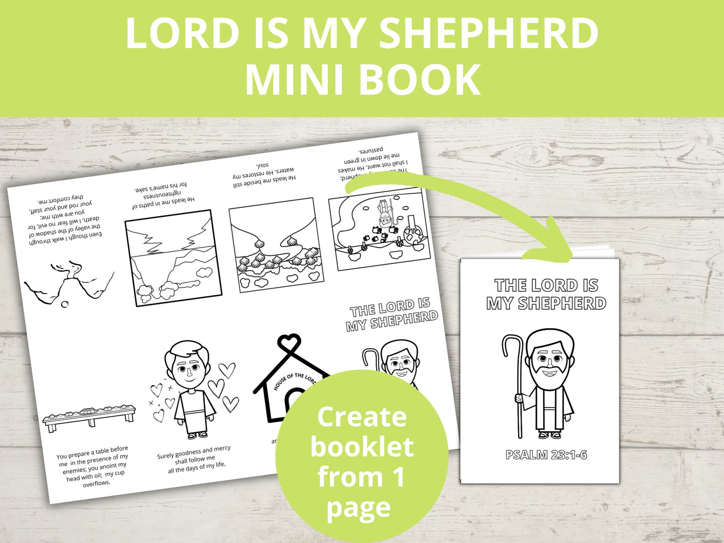 Lord is my Shepherd Mini Book