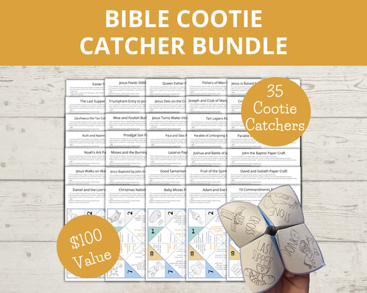 Bundle - 35 Bible Story Cootie Catchers