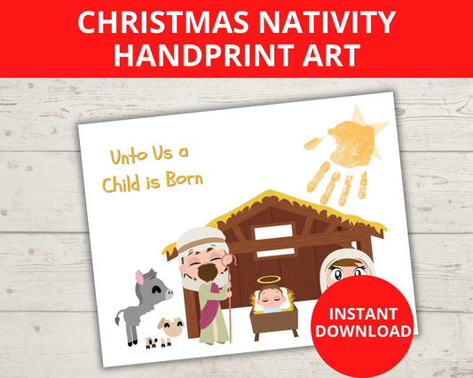 Nativity Handprint Art