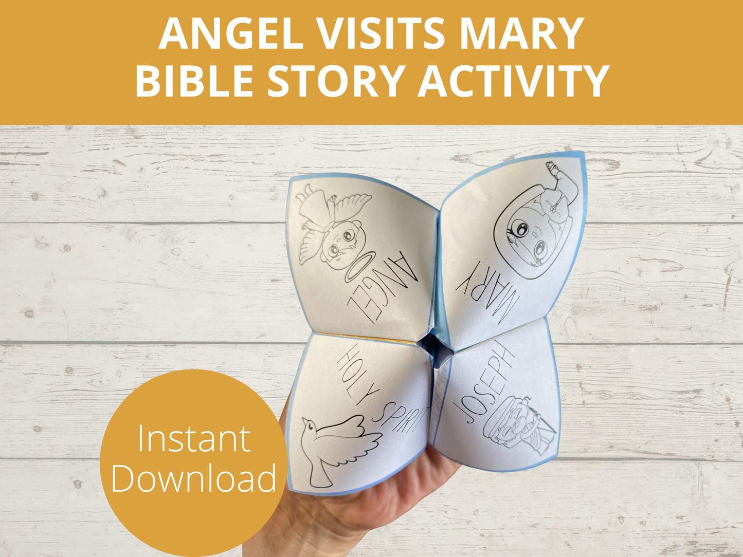 An Angel Visits Mary Cootie Catcher