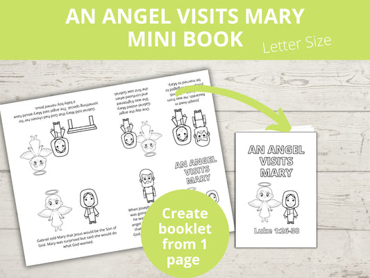 An Angel Visits Mary Mini Book