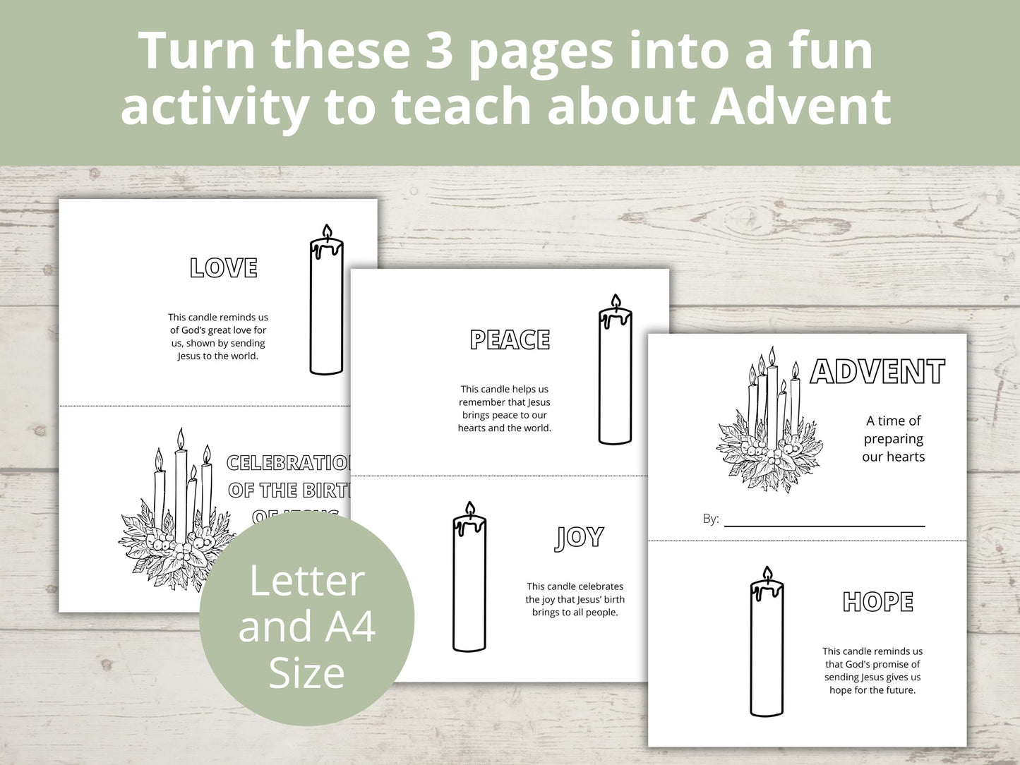 Advent Half Page Book