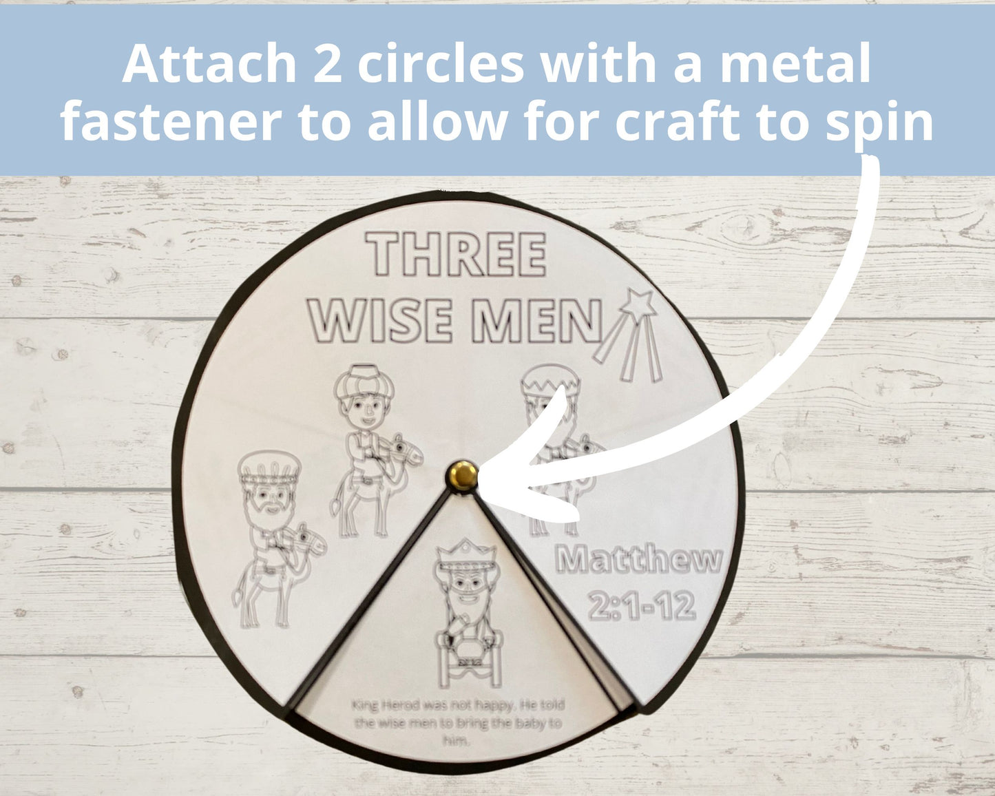 Three Wise Men Printable Spinner