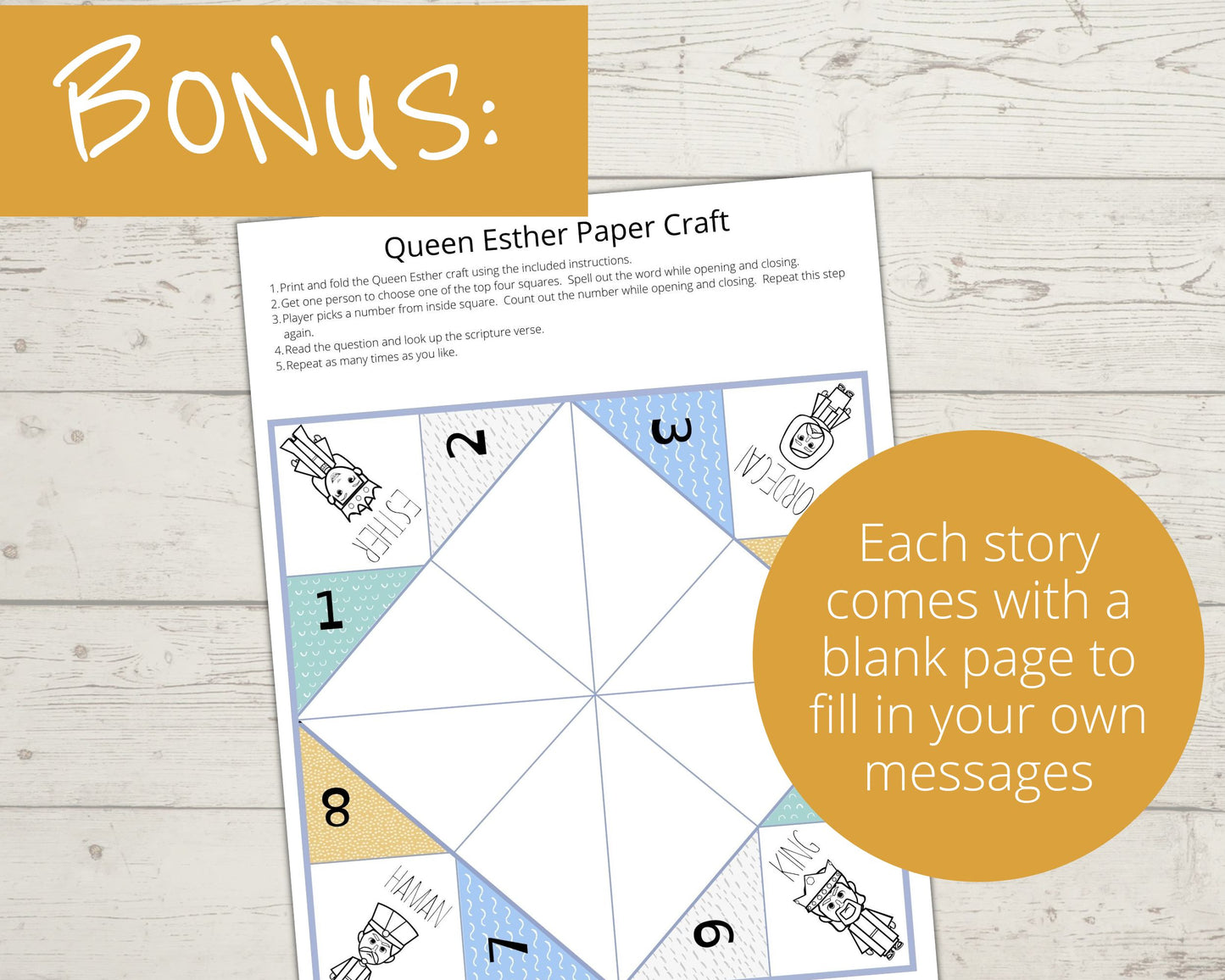 Bundle - 35 Bible Story Cootie Catchers