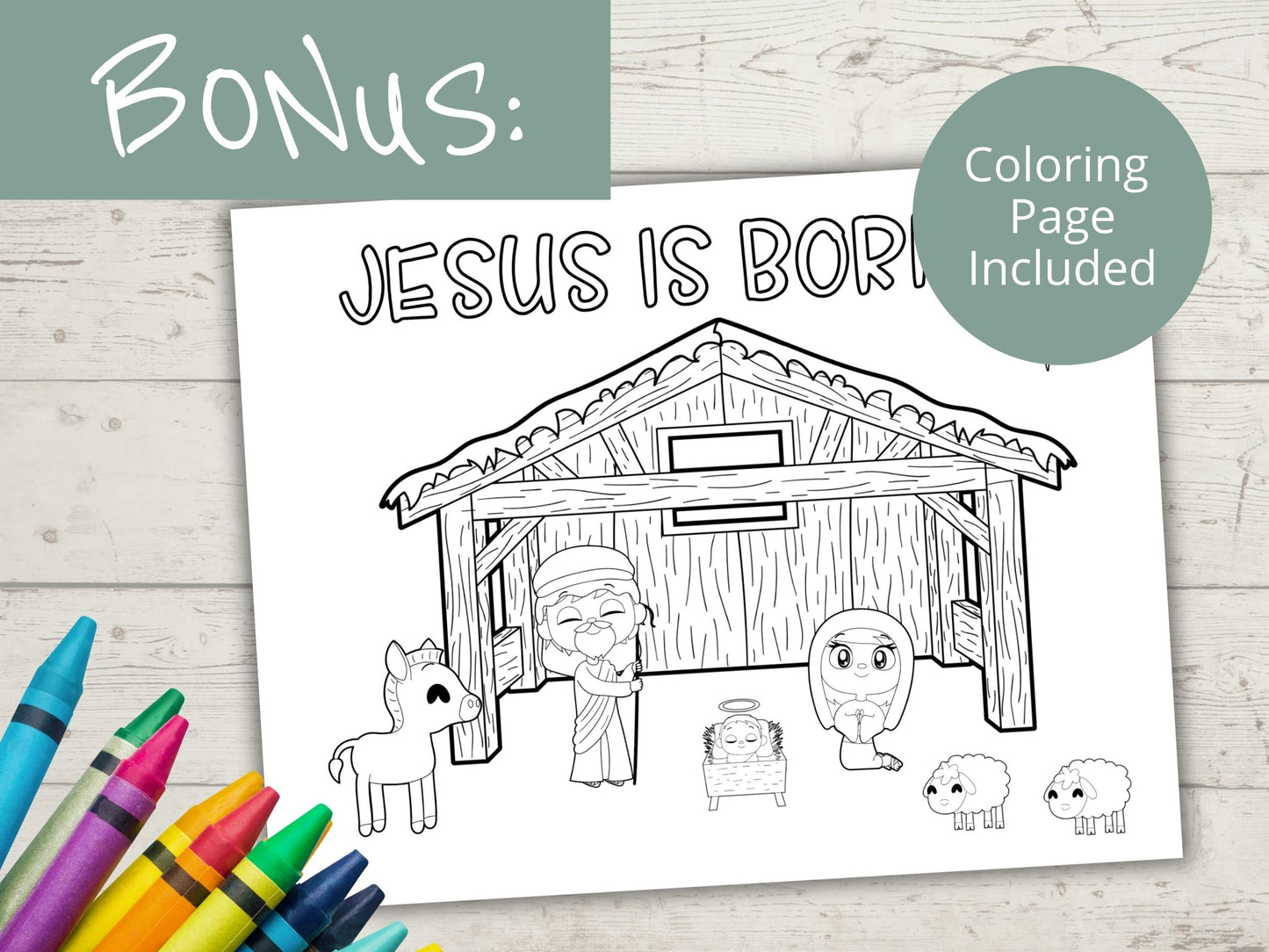 Jesus is Born Activity Sheet