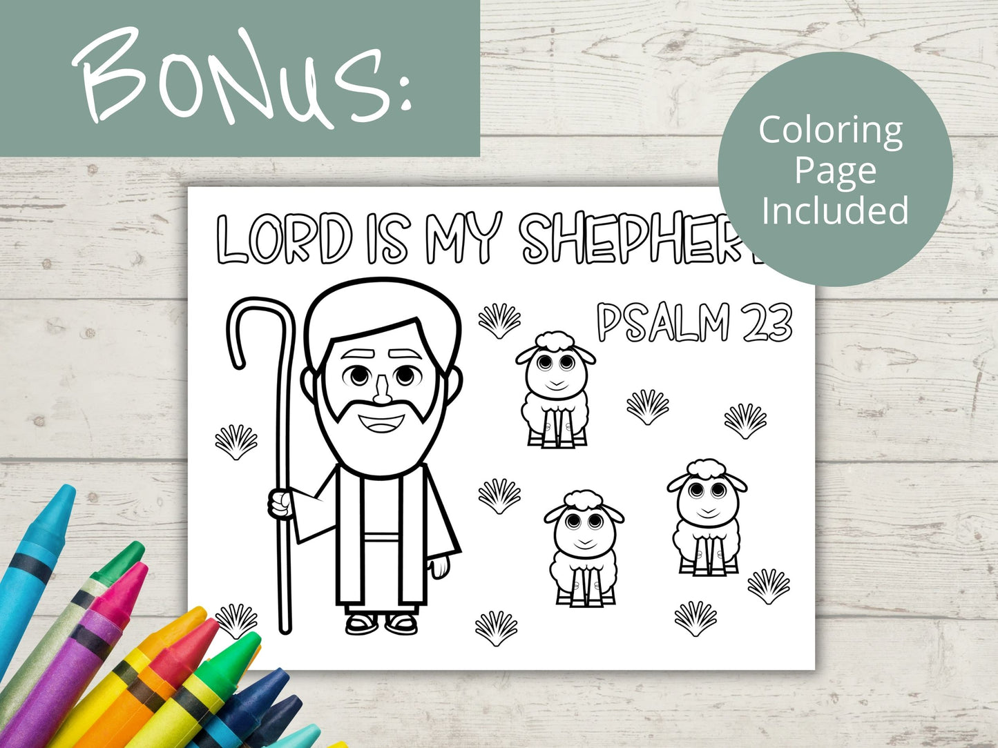 Lord is my Shepherd Activity Page