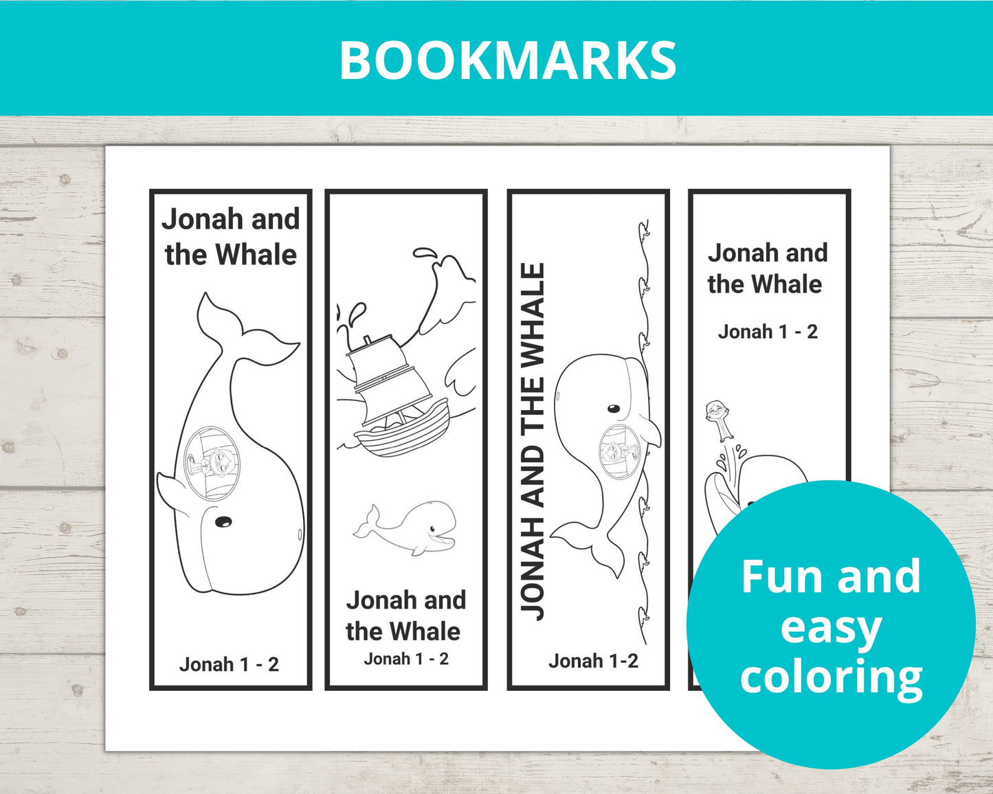 Jonah and the Whale Printable Activity Pack