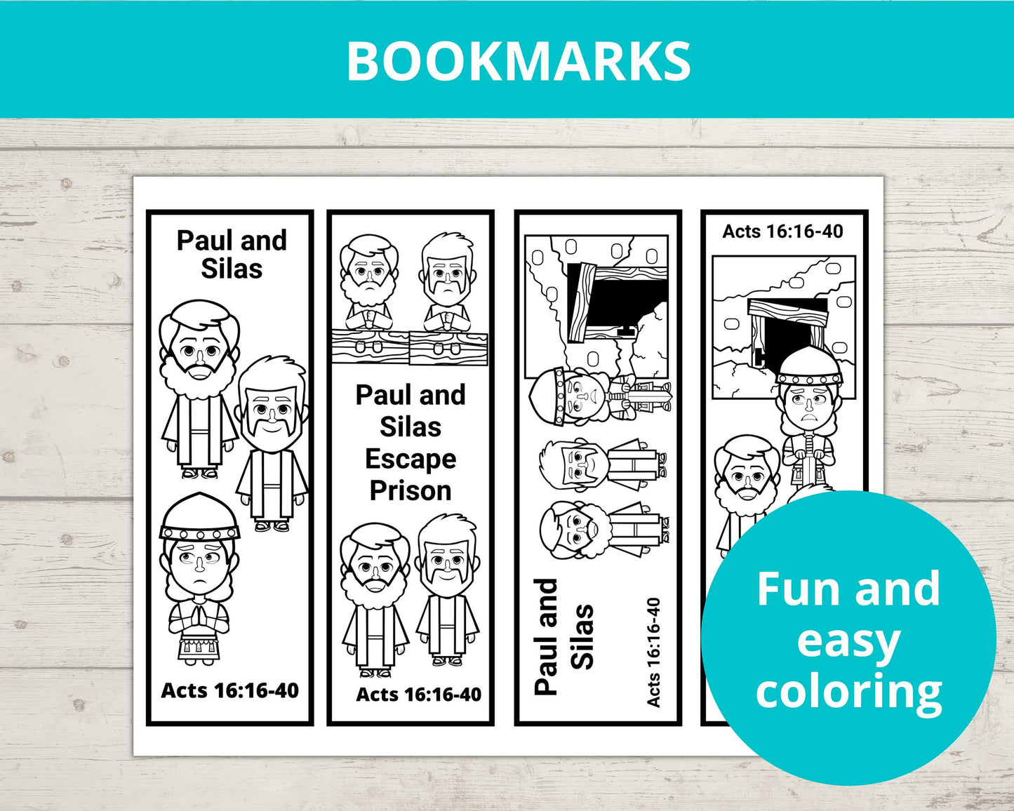 Paul and Silas Printable Activity Pack