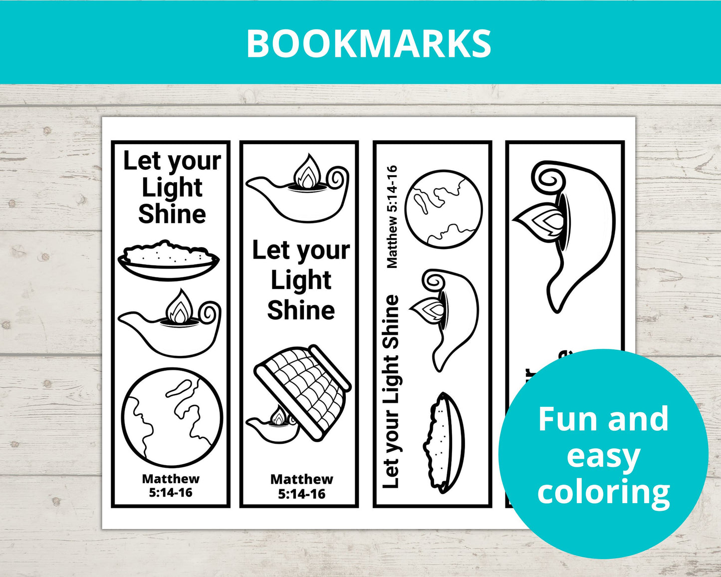 Let Your Light ShinePrintable Activity Pack