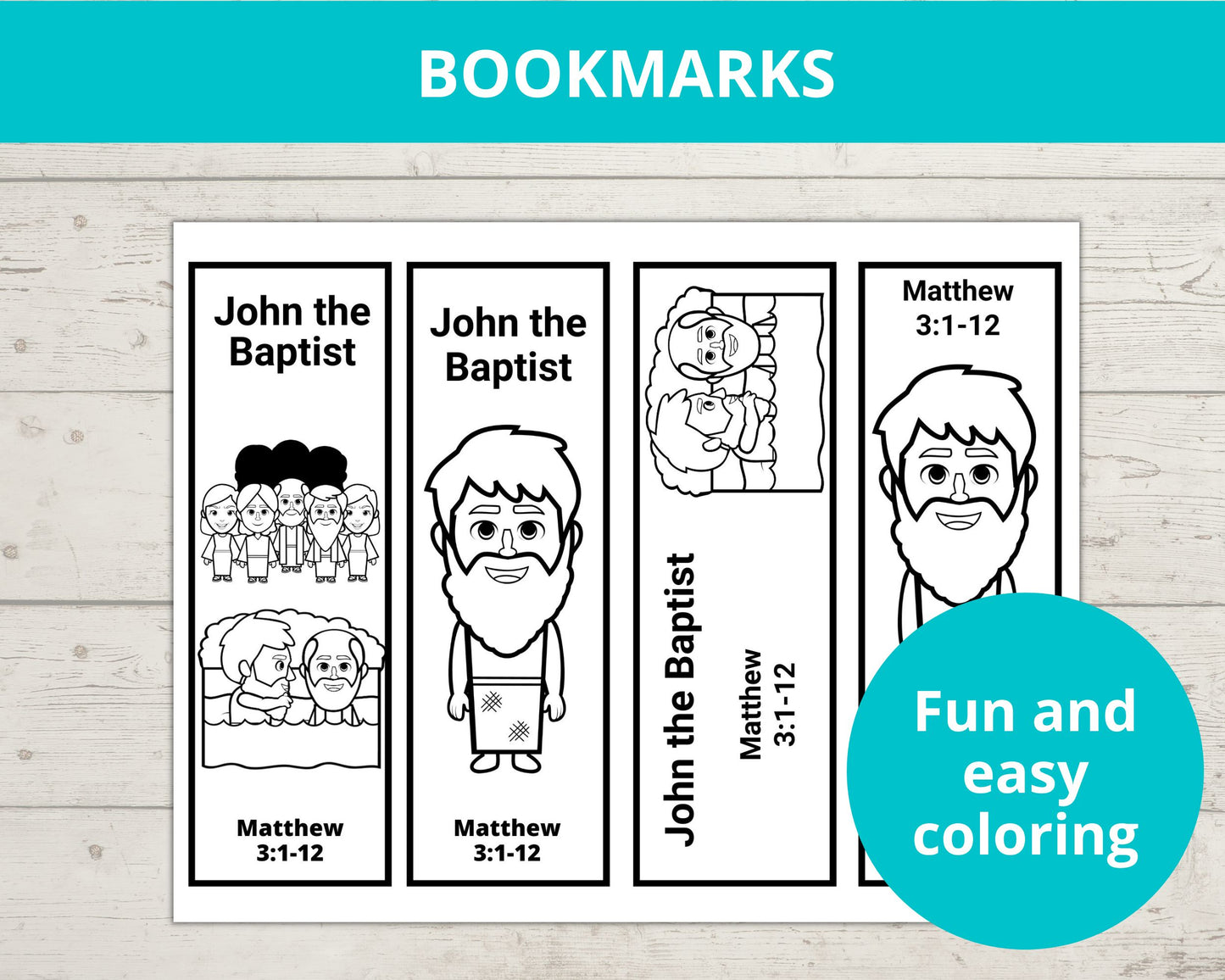 John the Baptist Printable Activity Pack