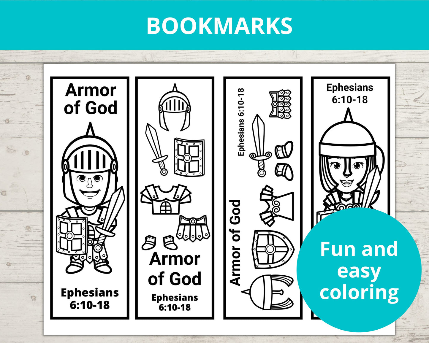 Armor of God Printable Activity Pack