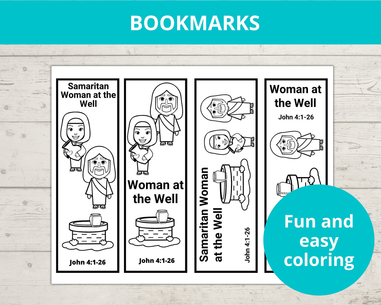 Woman and the Well Printable Activity Pack