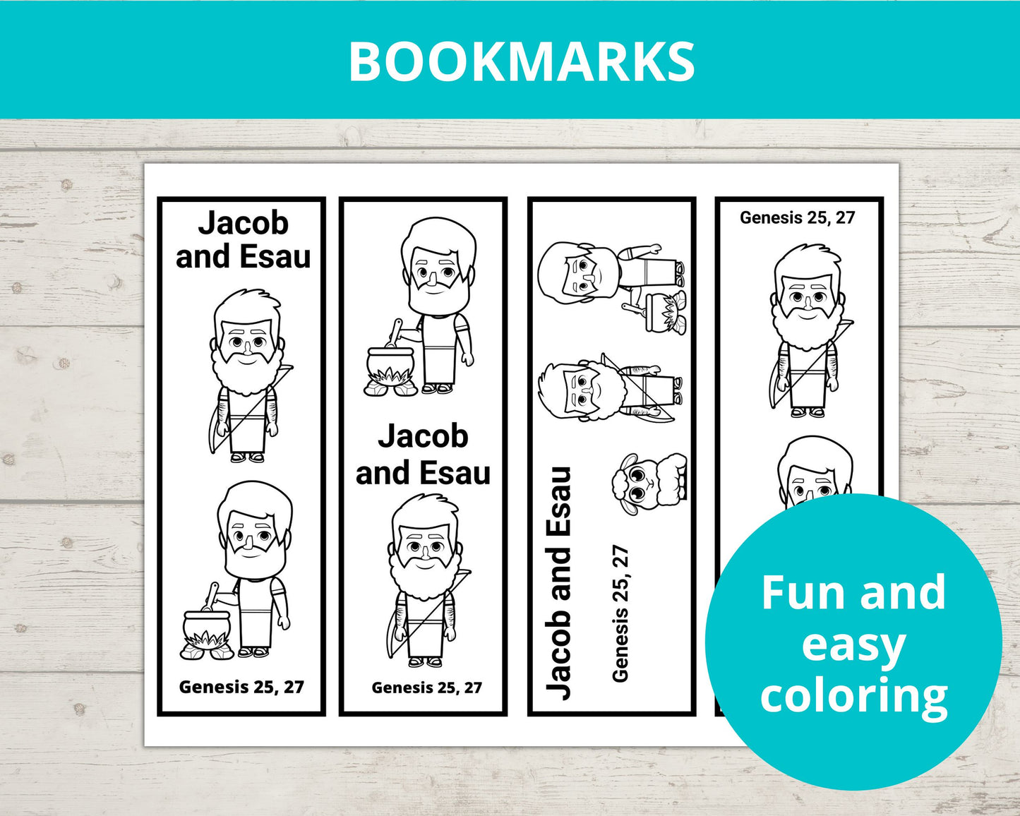 Jacob and Esau Printable Activity Pack