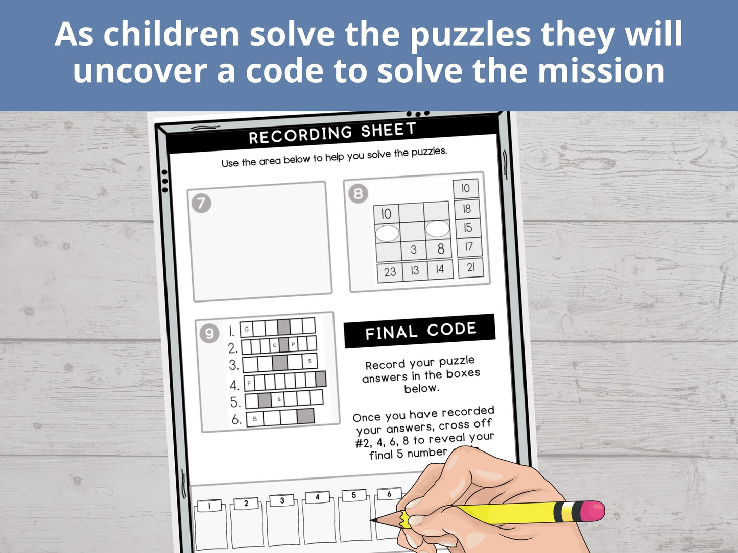 Fishers of Men Printable Escape Room for Kids - 9 puzzles