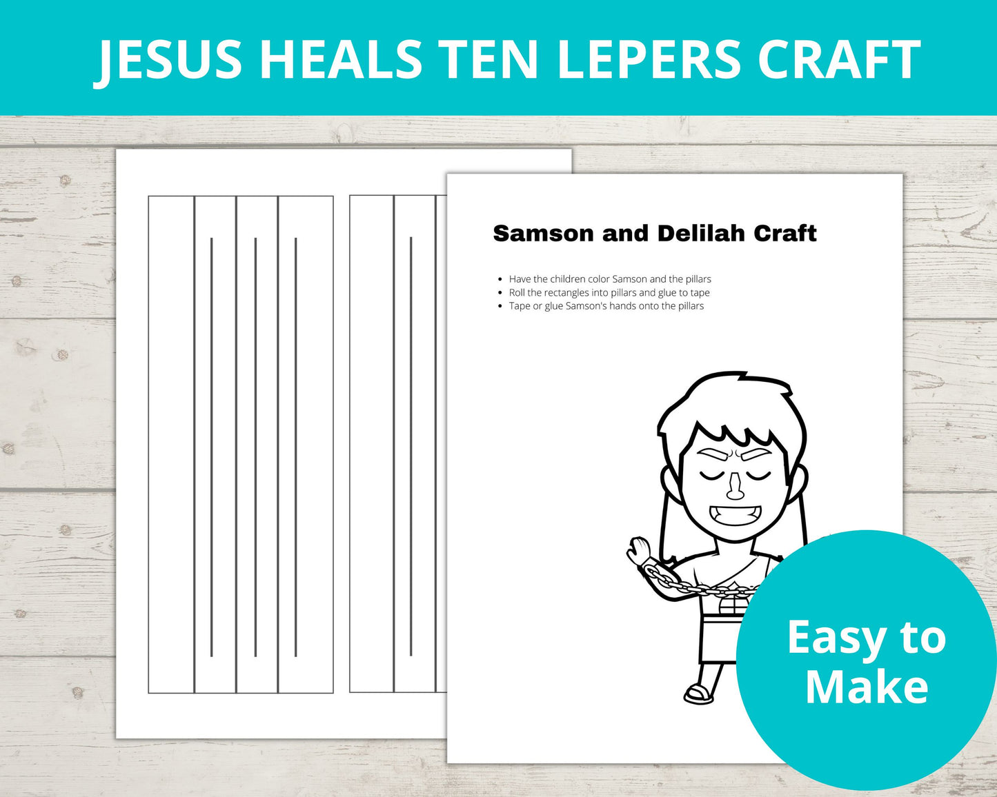 Samson and Delilah Printable Activity Pack