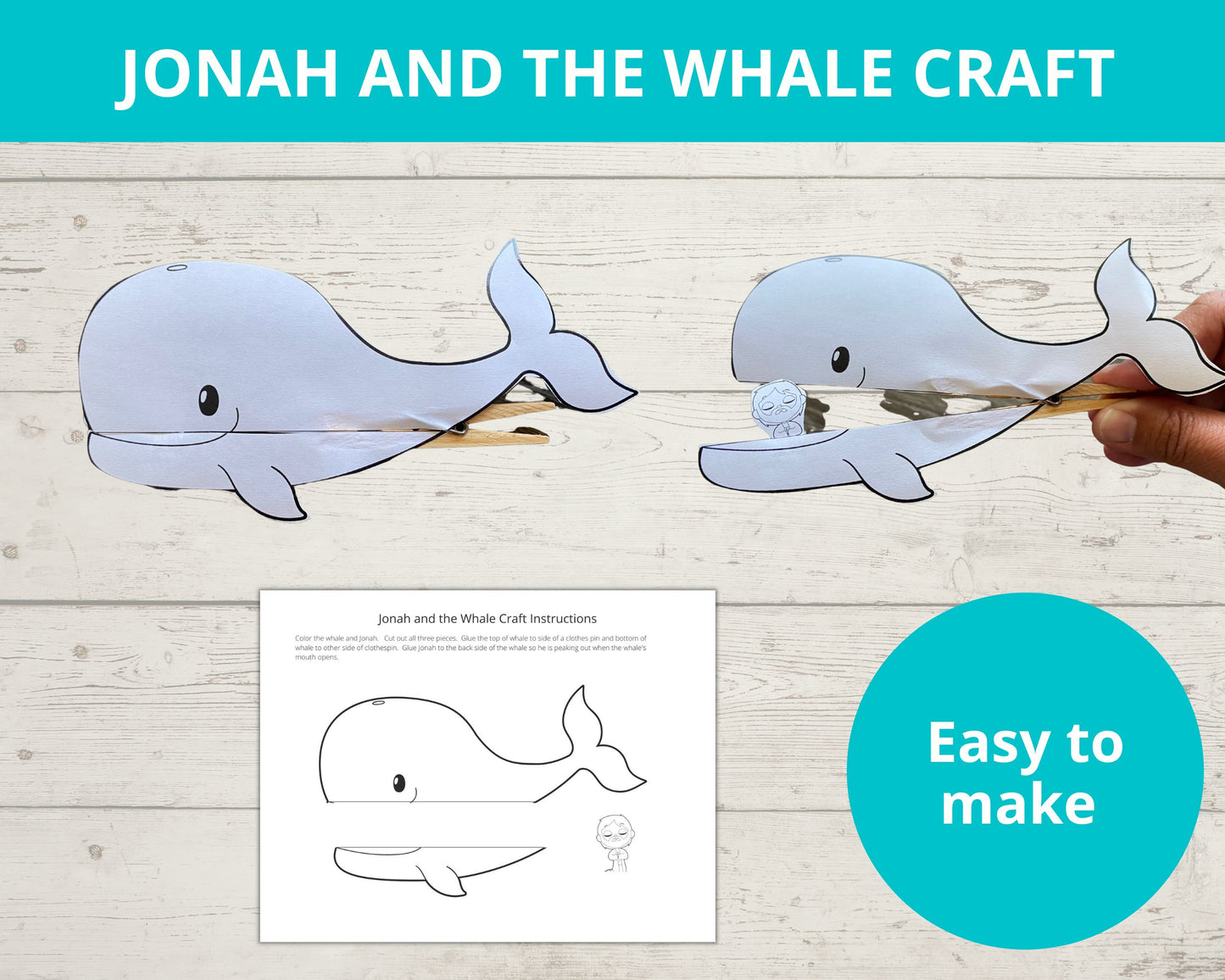 Jonah and the Whale Printable Activity Pack