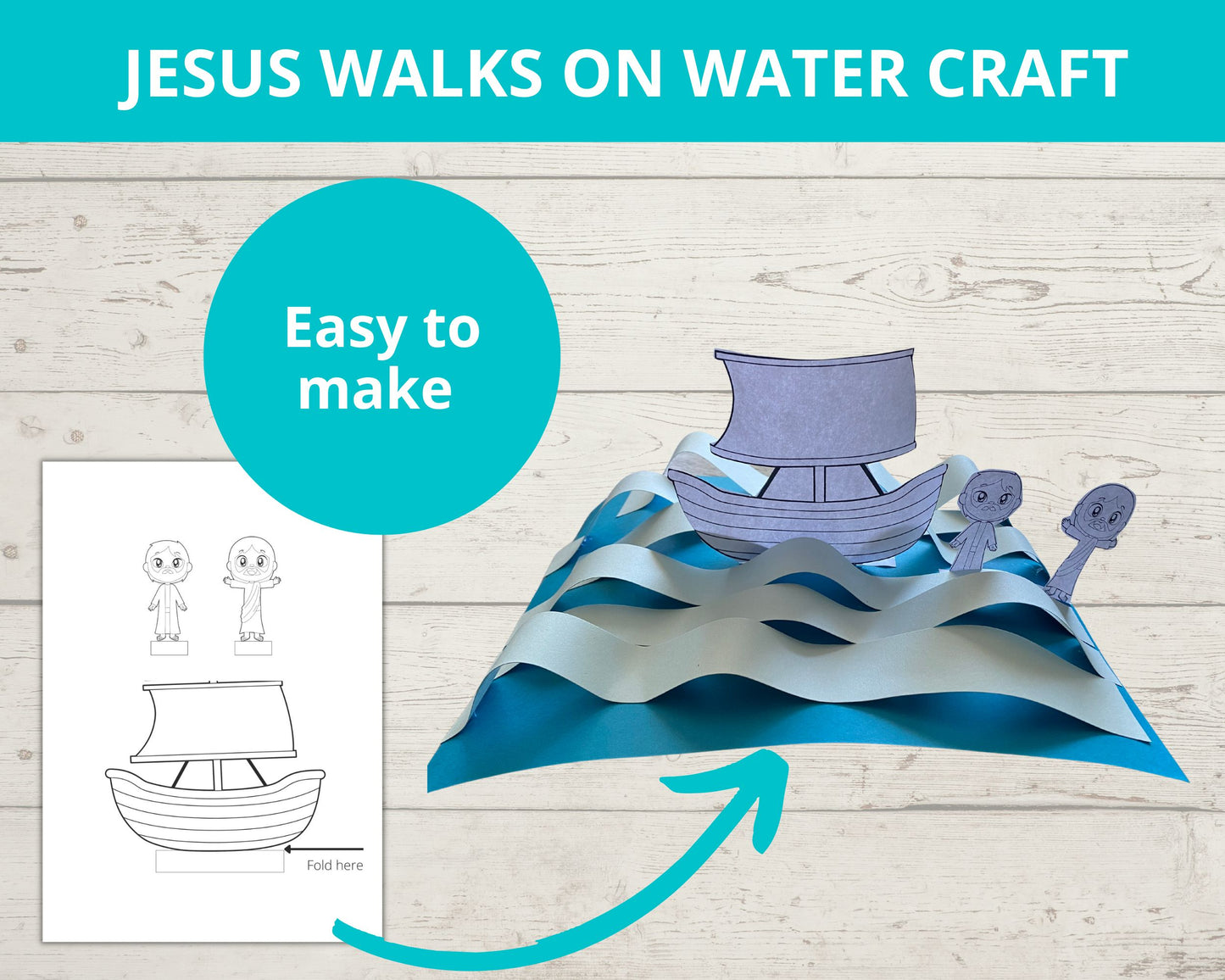 Jesus Walks On Water Printable Activity Pack