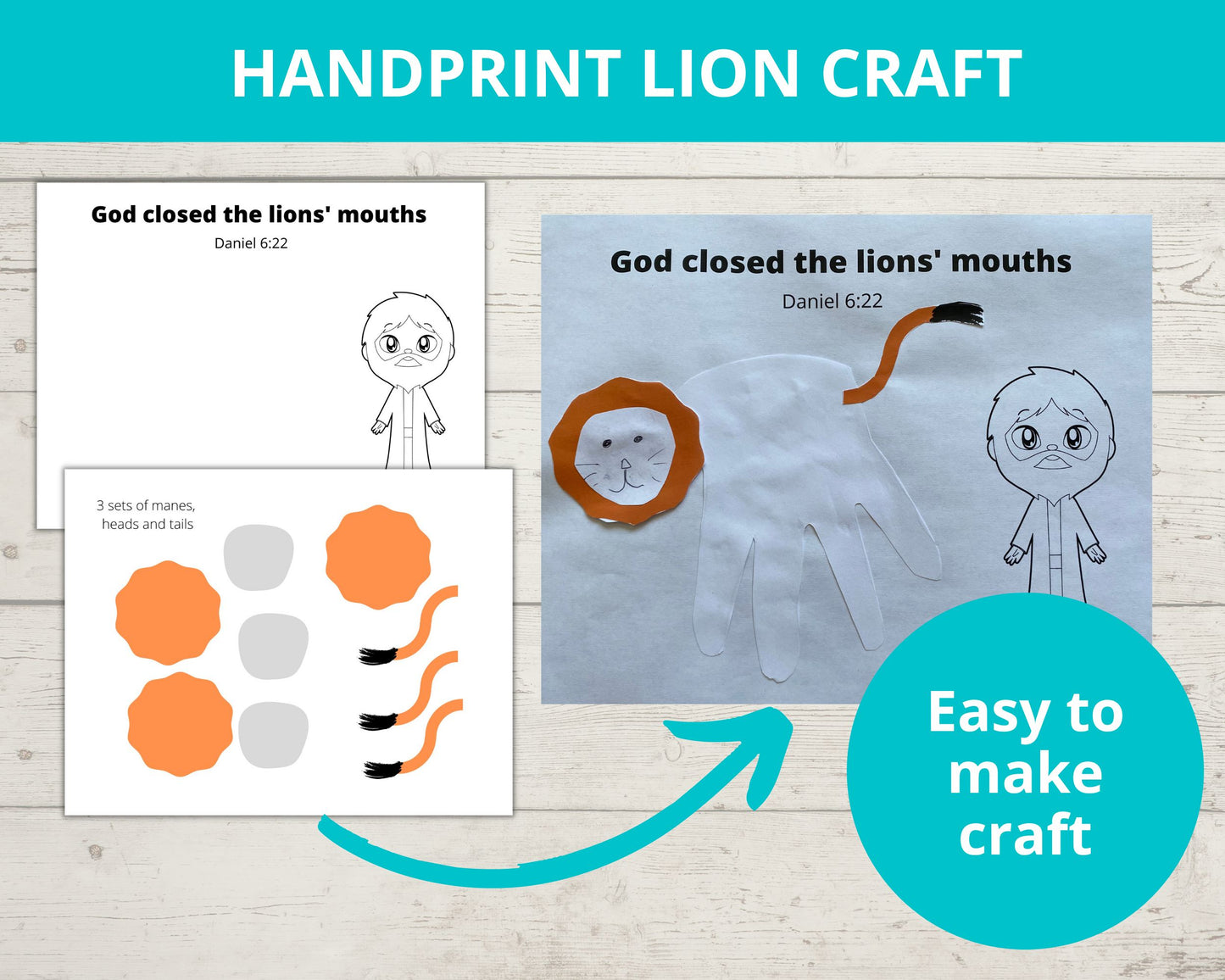 Daniel in the Lion's Den Printable Activity Pack