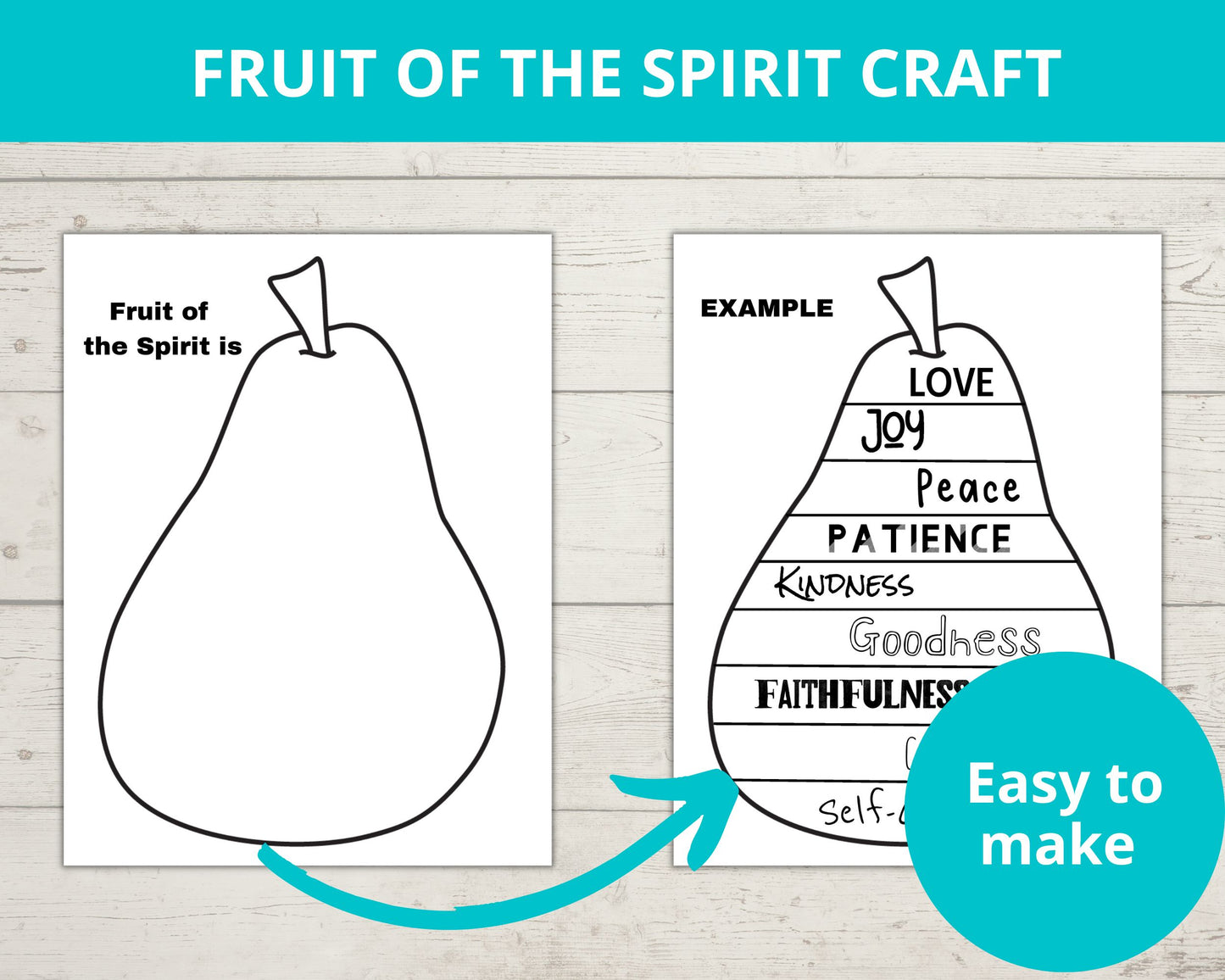 Fruit of the Spirit Printable Activity pack