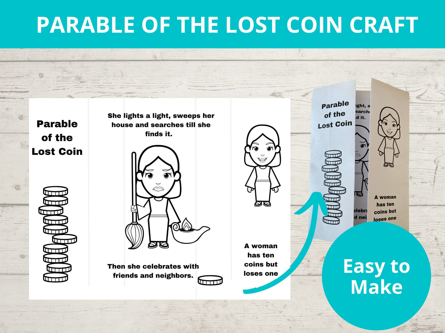 Parable of Lost Coin Printable Activity Pack