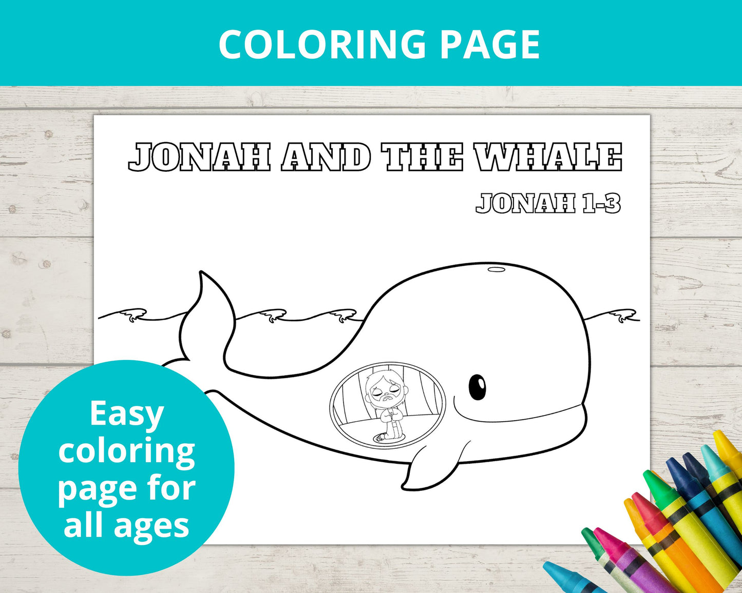 Jonah and the Whale Printable Activity Pack