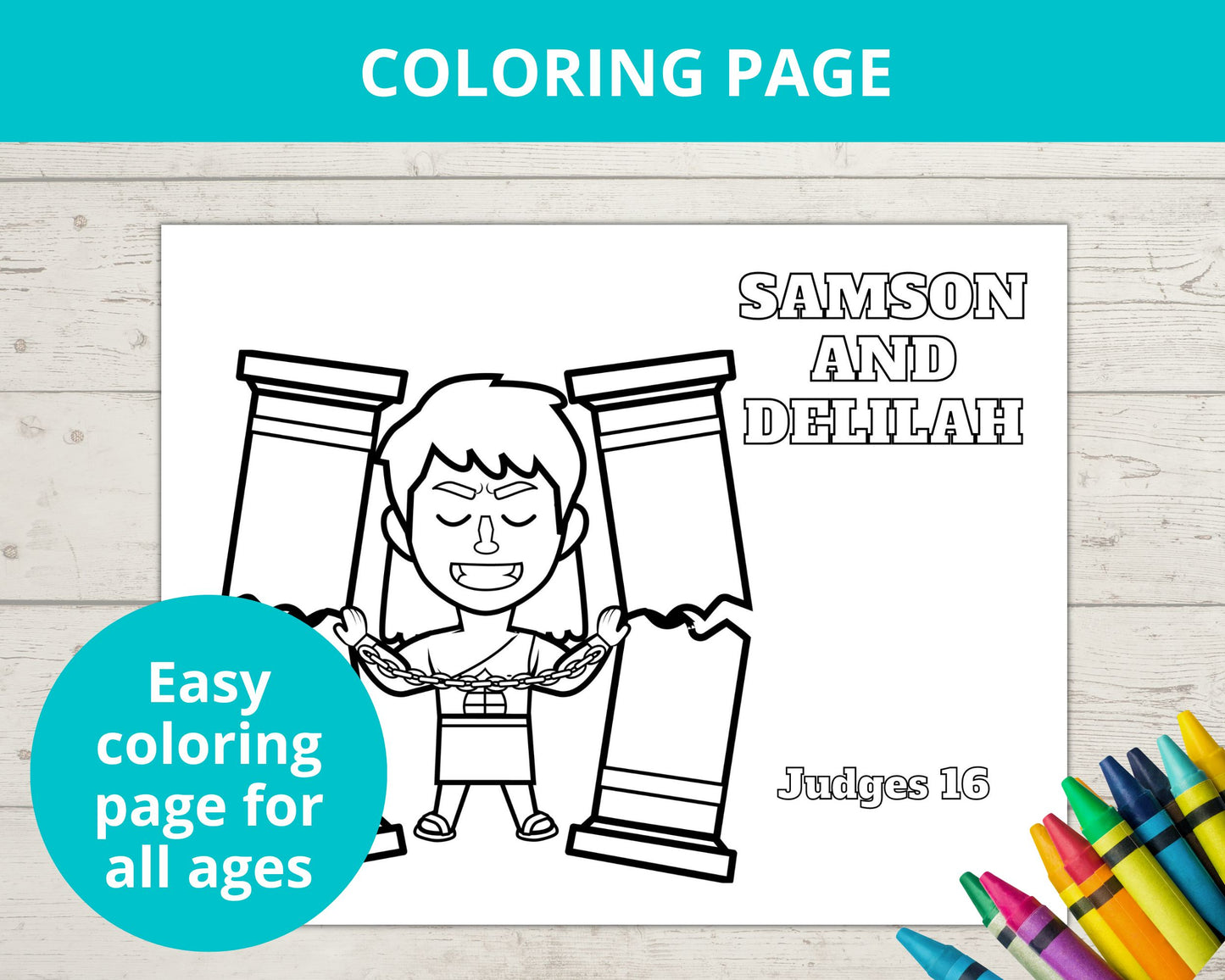 Samson and Delilah Printable Activity Pack