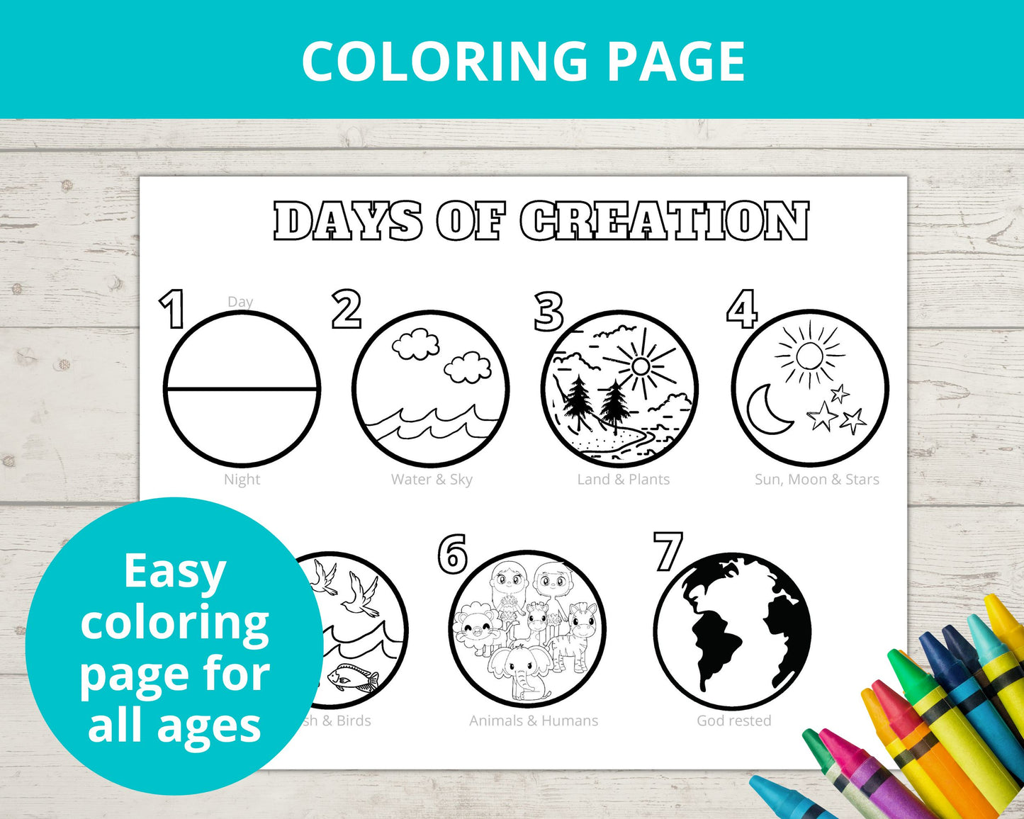 Days of Creation Printable Activity Pack