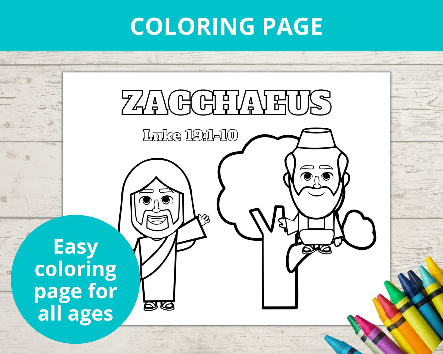 Zacchaeus Printable Activity Pack