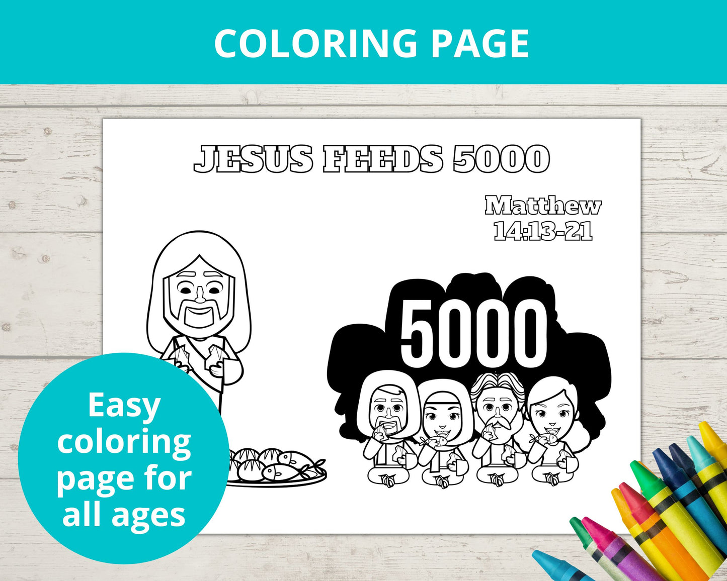 Jesus Feeds 5000 Printable Activity Pack