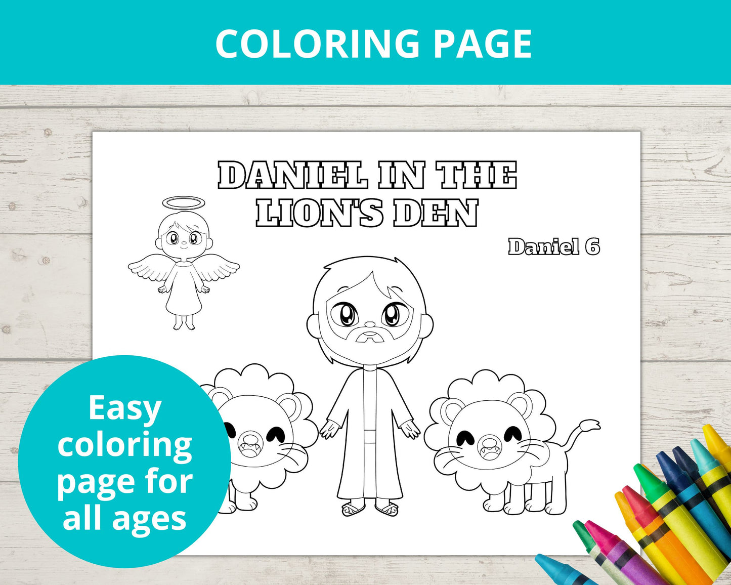 Daniel in the Lion's Den Printable Activity Pack