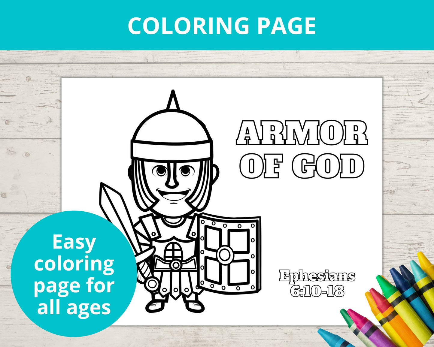 Armor of God Printable Activity Pack