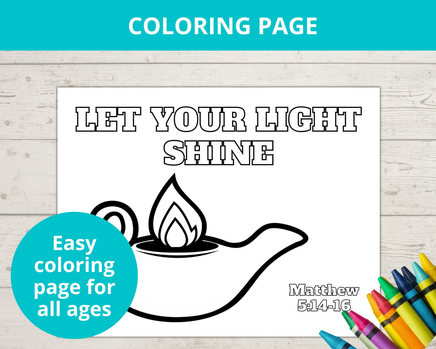 Let Your Light ShinePrintable Activity Pack