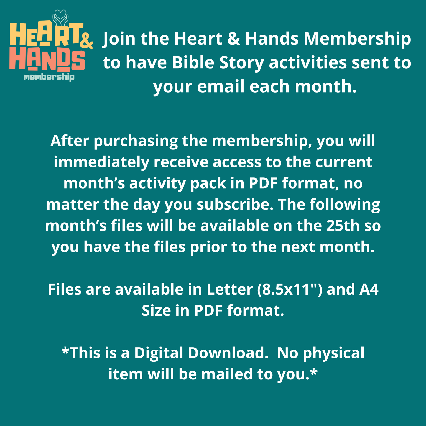 Heart & Hands Monthly Membership