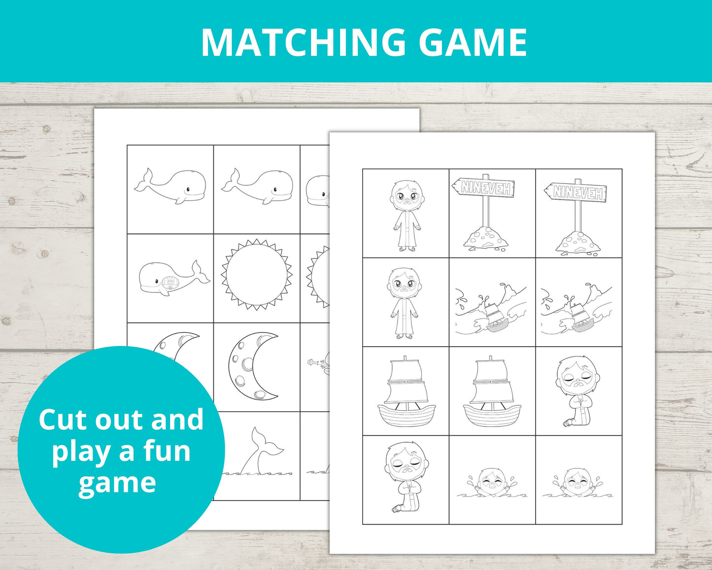 Jonah and the Whale Printable Activity Pack