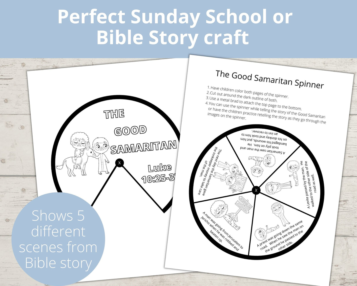 Good Samaritan Printable Spinner