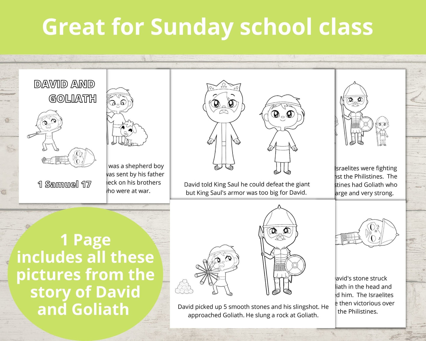 David and Goliath Printable Mini Book