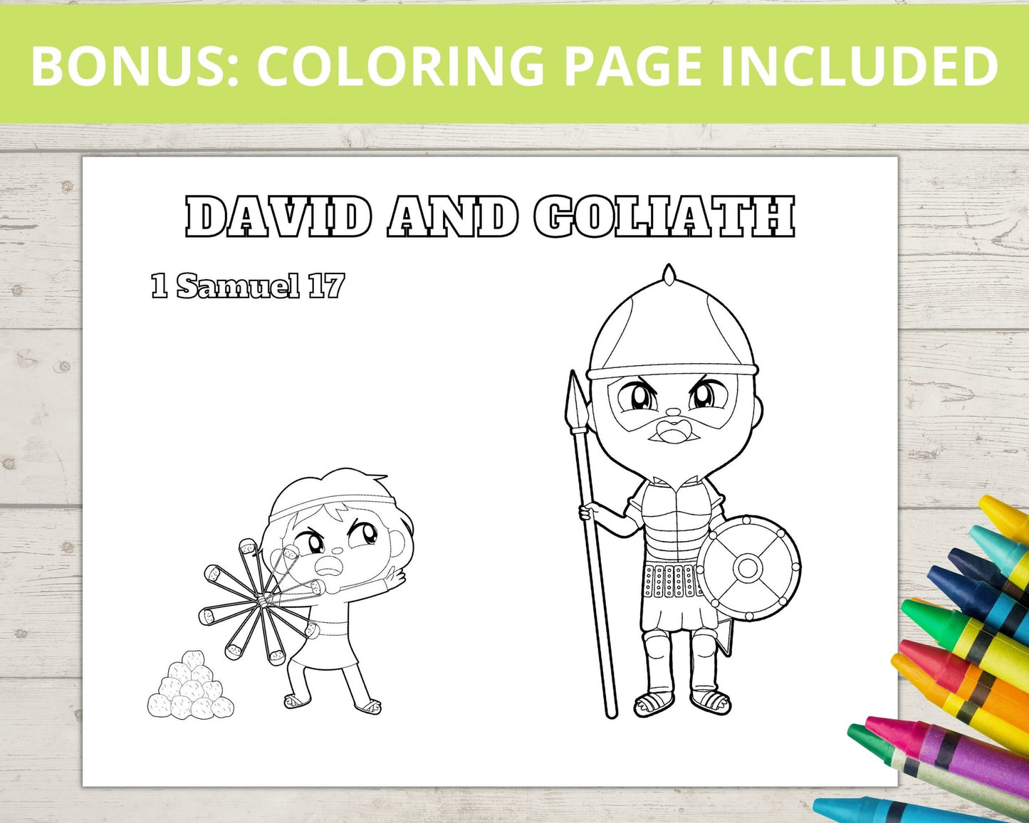 David and Goliath Printable Mini Book