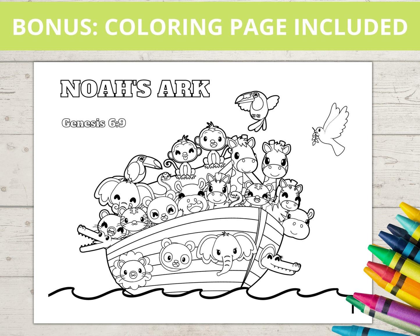 Noah's Ark Printable Mini Book