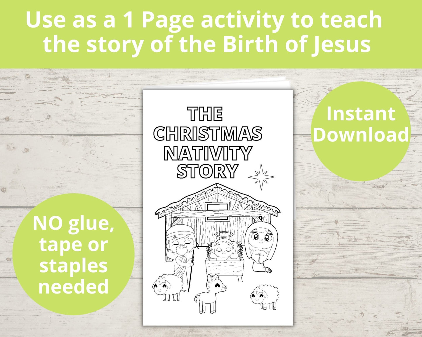 Christmas Nativity Printable Mini Book