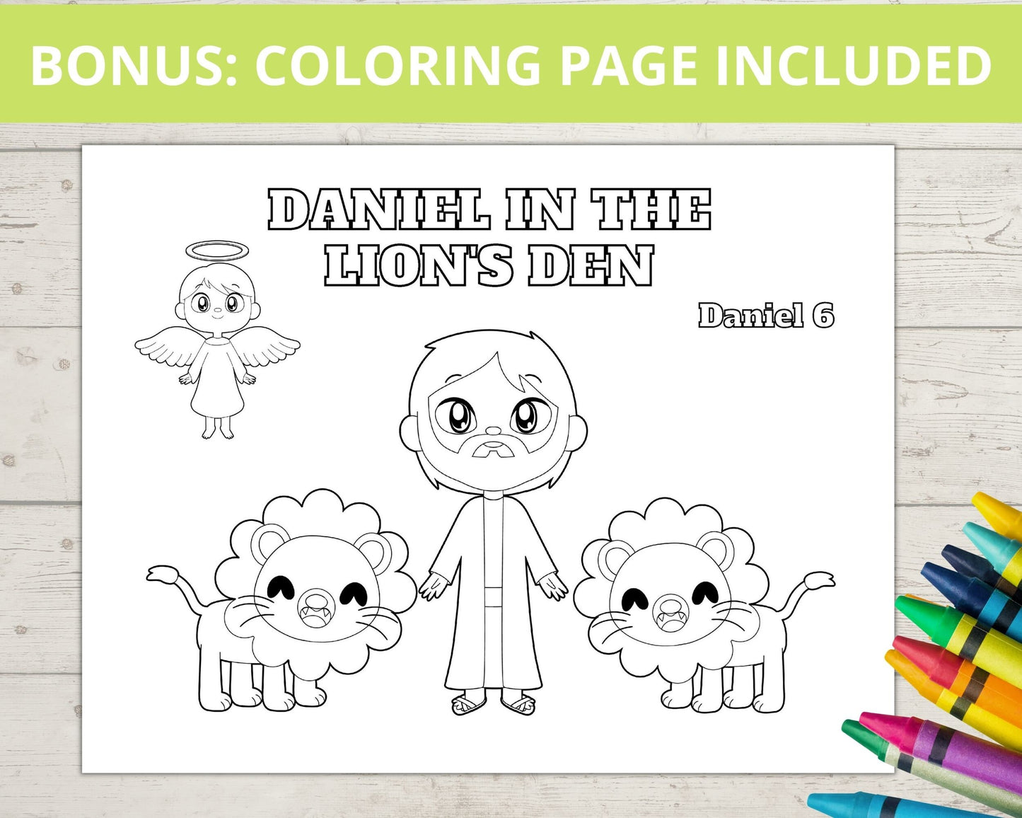 Daniel in the Lion's Den Printable Mini Book