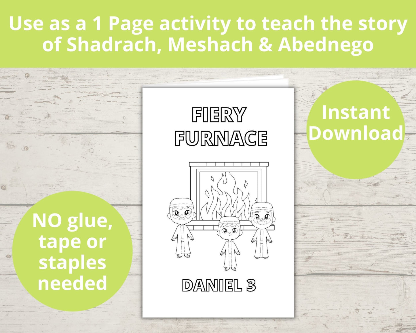 Fiery Furnace/ Shadrach Meshach Abednego Printable Mini Book