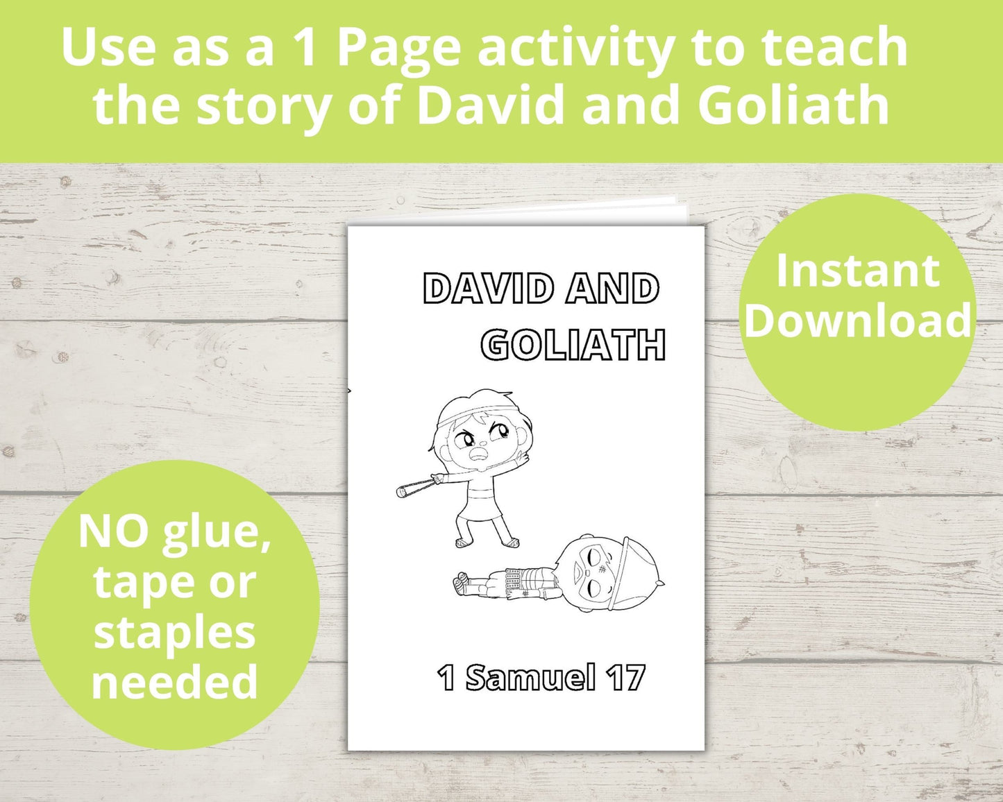 David and Goliath Printable Mini Book