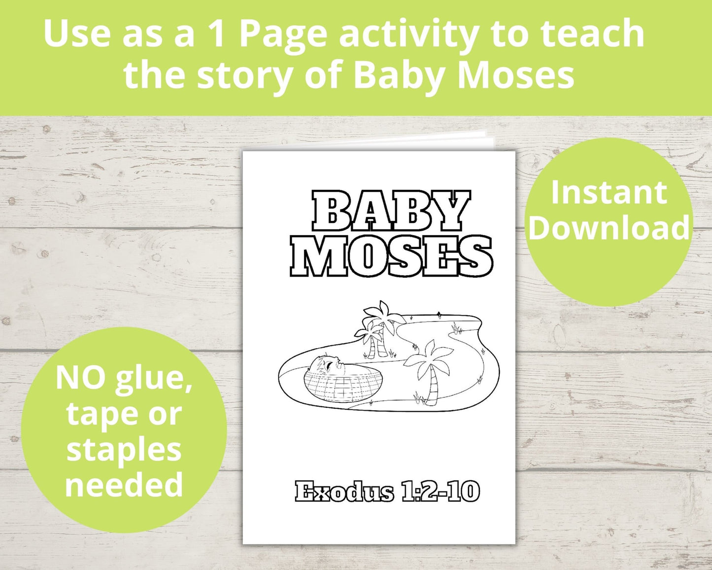 Baby Moses Printable Mini Book