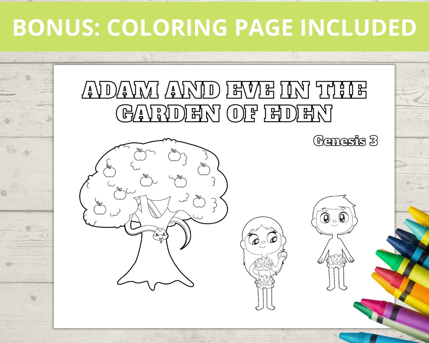 Adam and Eve Printable Mini Book