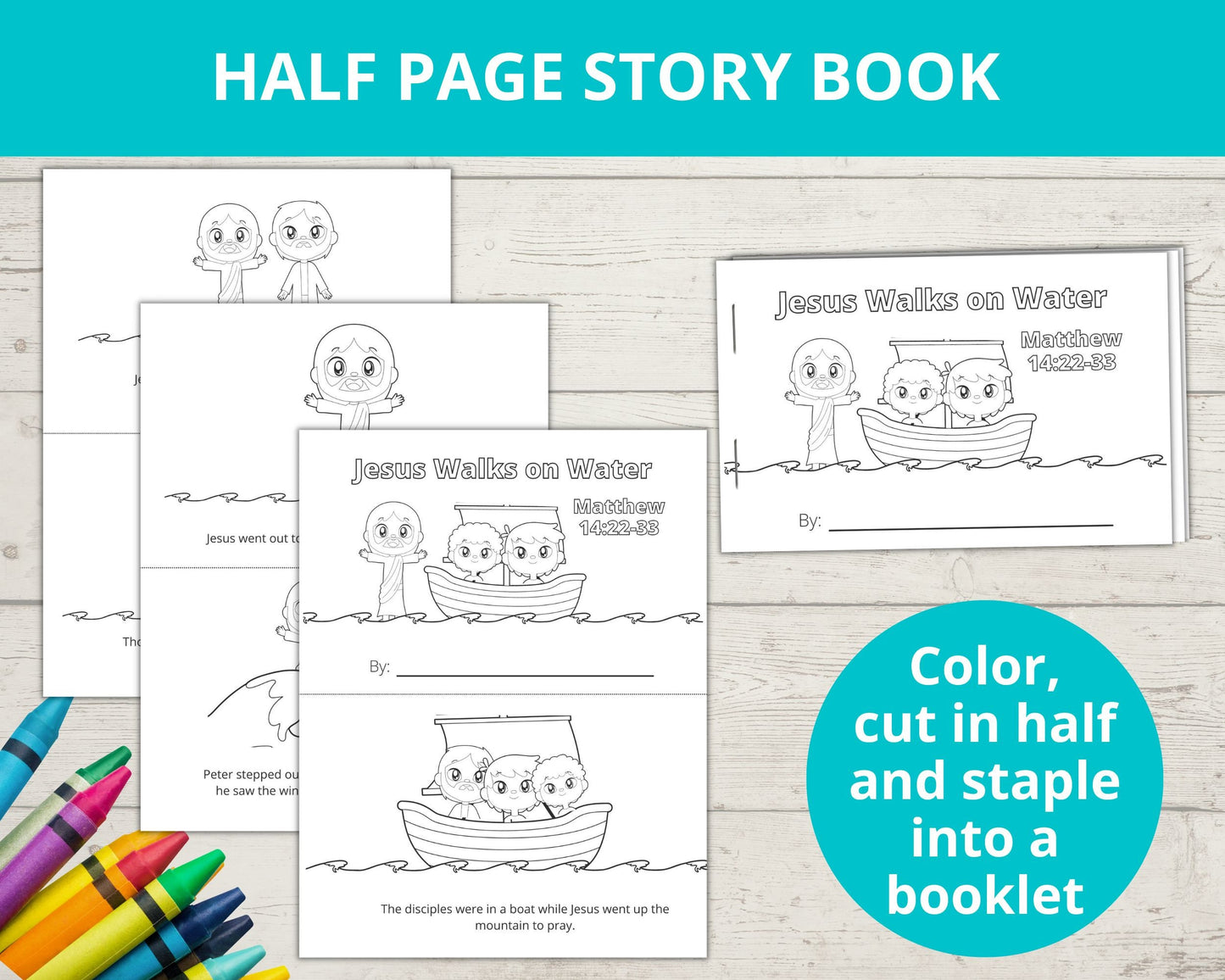 Jesus Walks On Water Printable Activity Pack