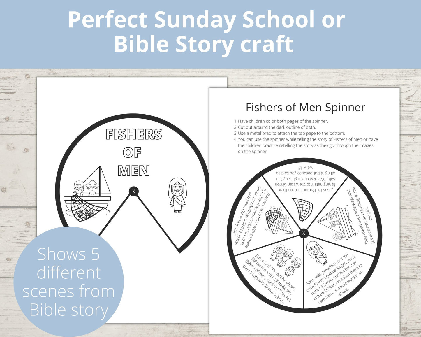 Fishers of Men Printable Spinner