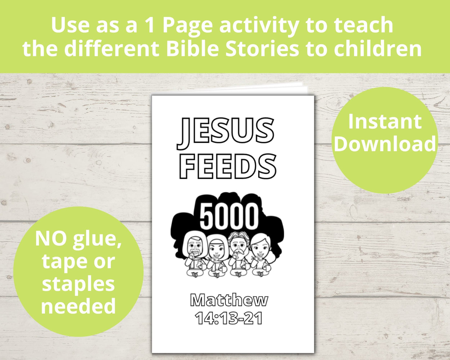 Jesus Feeds 5000 Printable Mini Book